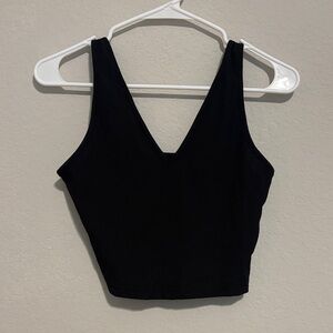 SHEIN Black V-Neck Tank Top